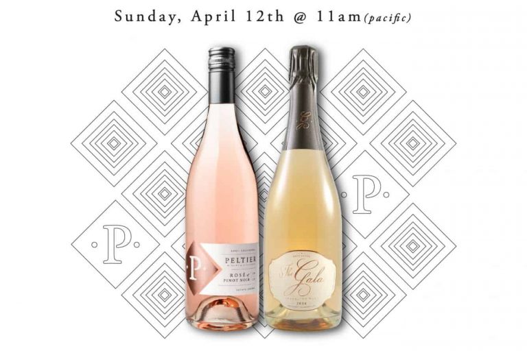 bottle of Rosé and bottle of Sparkling Wine Virtual Tasting