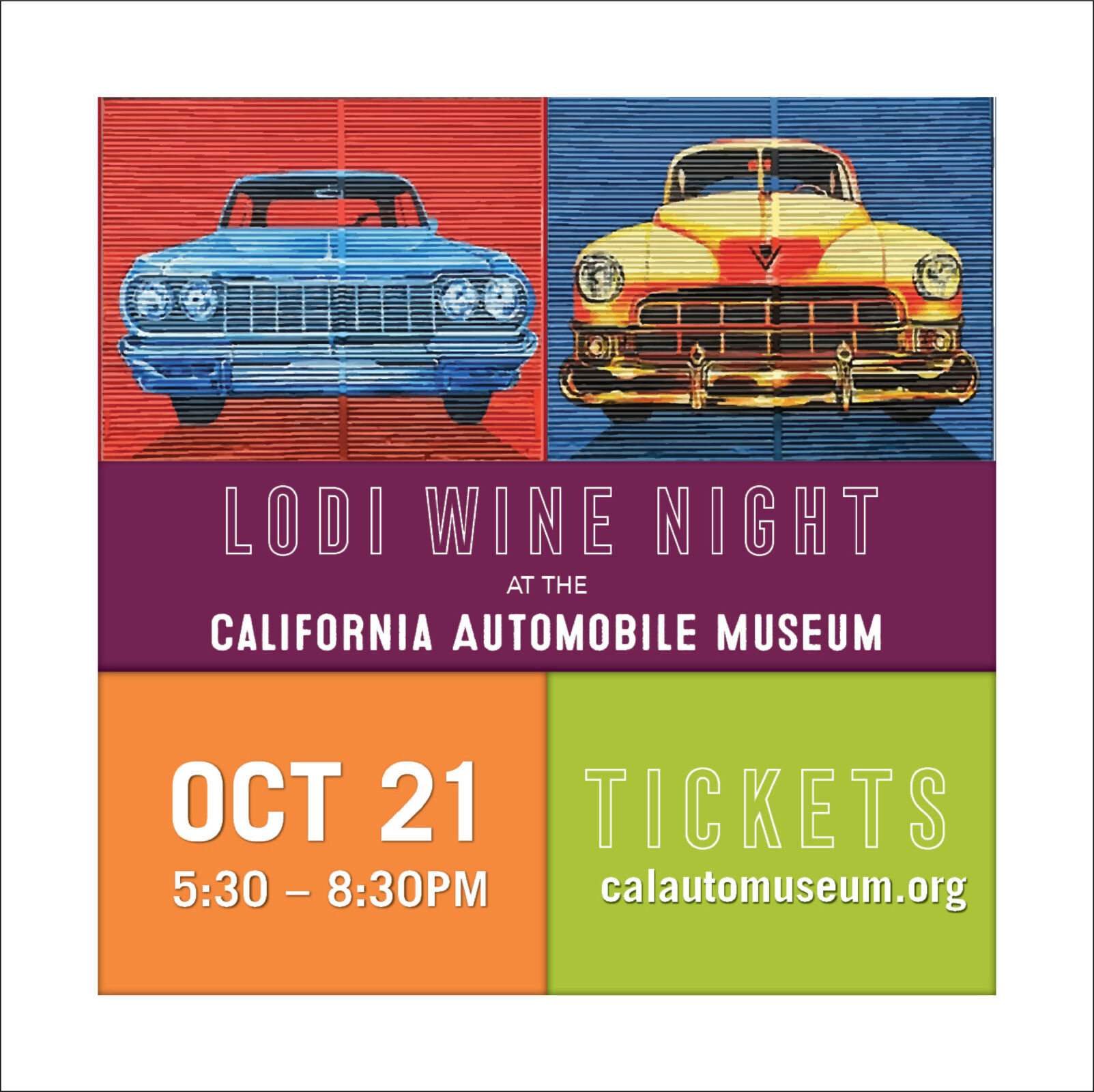 Lodi Wine Night at the Ca auto museum Oct. 21